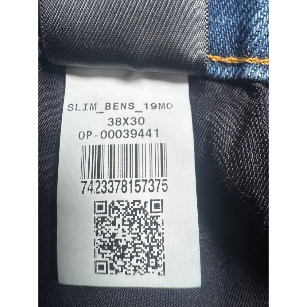 Mott & Bow Mens Medium Wash Blue Denim Slim Jeans 38x30 - Picture 13 of 13
